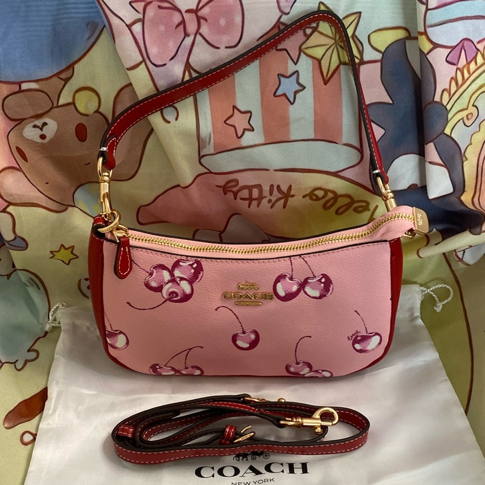 Coach Teri Shoulder Bag With Cherry Print